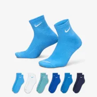 Nike Everyday Plus Cushioned тренувальні Ankle шкарпетки (6 пар) різнокольорові