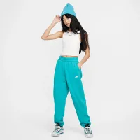 Nike Sportswear Club Fleece Big детские Loose Pants цвет зеленый