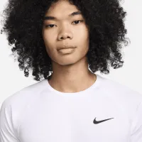 Nike Essential мужские Short-Sleeve Hydroguard Swim Shirt цвет белый
