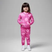 Nike Jordan Brooklyn Essentials Toddler 2-Piece Floral Printed Pullover набор Pink