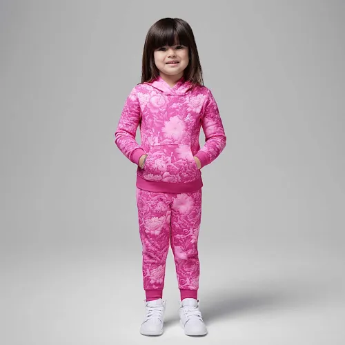 Nike Jordan Brooklyn Essentials Toddler 2-Piece Floral Printed Pullover набор Pink