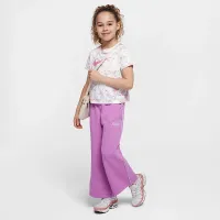 Nike Essentials Little детские French Terry Wide Leg Pants цвет фиолетовый