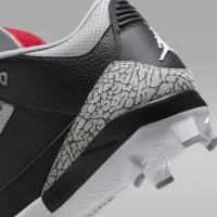 Nike Jordan 3 Retro MCS чоловічі бейсбольні бутси колір чорний