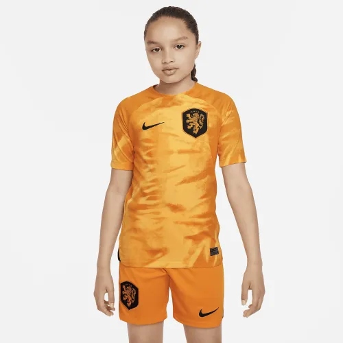 Netherlands 2022/23 Stadium Home Big дитячі Nike Dri-FIT Soccer Jersey Orange