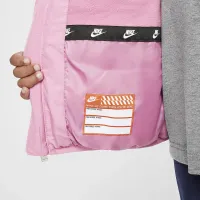 Nike Little детские Wrapped Swoosh Debossed Quilted Куртка Pink