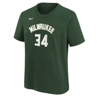 Giannis Antetokounmpo Bucks Big детские Nike NBA футболка цвет зеленый