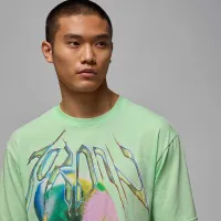 Nike Jordan Sport мужские Dri-FIT футболка цвет зеленый