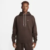Nike Solo Swoosh мужские Fleece Pullover Толстовка с капюшоном цвет коричневый