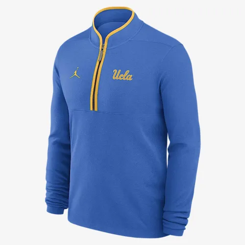 Nike UCLA Victory мужские Jordan Brand Dri-FIT College 1/2-Zip Long-Sleeve Top синий