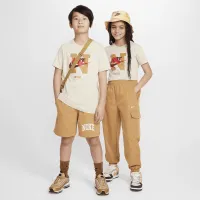 Nike Sportswear Big детские футболка цвет коричневый