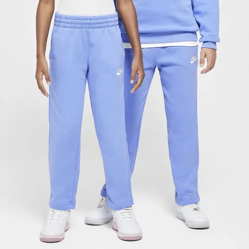 Nike Sportswear Club Fleece Big детские Open-Hem Pants синий