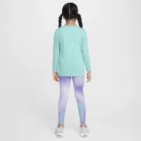 Nike Dri-FIT Little детские Long Sleeve футболка and лосины набор цвет фиолетовый