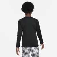 Nike Dri-FIT Big дитячі (для хлопчиків) Long-Sleeve Swim Hydroguard колір чорний