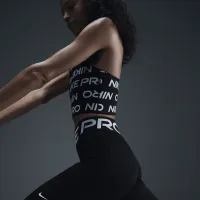 Nike Pro жіноча Bandage Tank Top колір чорний