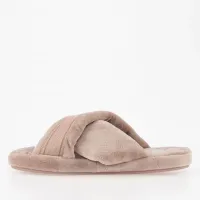 Kapcie Tommy Hilfiger Comfy Home Slippers With Straps FW0FW06587-AE9 - Бежевый