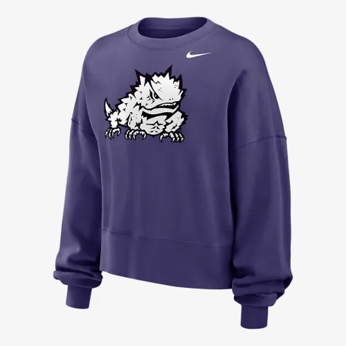 TCU Phoenix Fleece жіноча Nike College Crew-Neck світшот колір фіолетовий