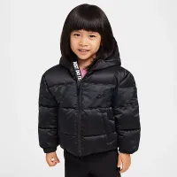 Nike Toddler Jacquard Hazard Stripe Puffer Куртка колір чорний