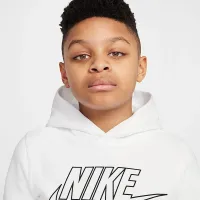 Nike Big дитячі Wrestling Pullover Толстовка з капюшоном колір білий