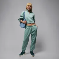 Nike Jordan Brooklyn Fleece жіноча Pants колір зелений