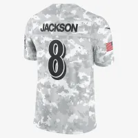 Lamar Jackson Baltimore Ravens Salute to Service чоловічі Nike Dri-FIT NFL Limited Jersey колір білий