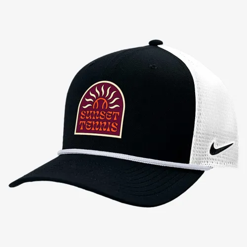 Nike Rise Tennis Trucker Cap колір чорний