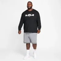 Nike LeBron мужские Max90 Long-Sleeve баскетбольные футболка цвет черный