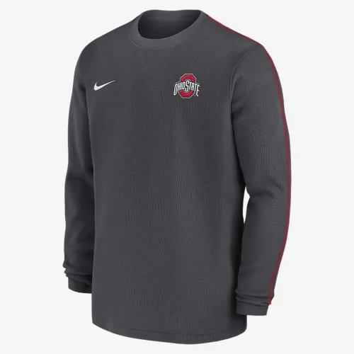 Ohio State Buckeyes Sideline Coach мужские Nike College Long-Sleeve Top цвет серый