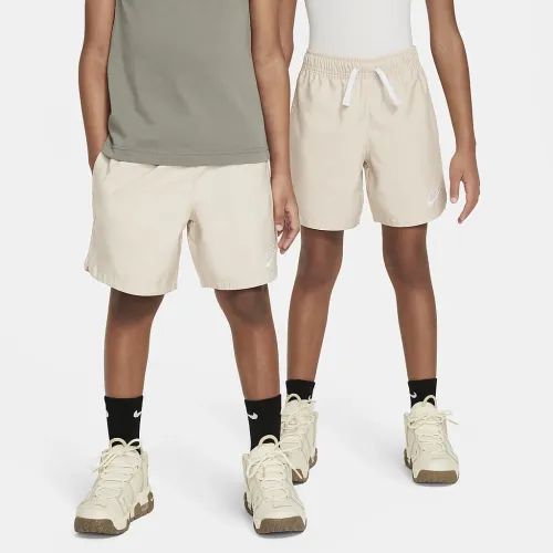 Nike Little детские Woven шорты цвет коричневый