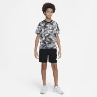 Nike Dri-FIT Multi+ Big детские (для мальчиков) Printed тренировочные Top цвет черный