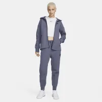 Nike Sportswear Tech Fleece Windrunner женская Full-Zip Толстовка с капюшоном цвет серый