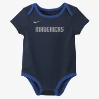 Dallas Mavericks Baby Nike NBA 3 пары Bodysuit набор цвет черный