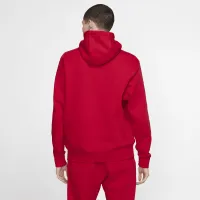 Nike Sportswear Club Fleece мужские Graphic Pullover Толстовка с капюшоном цвет красный