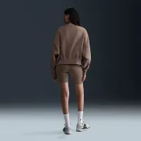 Nike Sportswear Phoenix Fleece женская Over-оверсайз Crew-Neck свитшот цвет коричневый