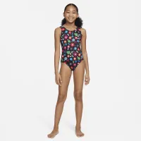 Nike Swim Garden Party Big детские (Girls') U-Back One-Piece Swimsuit цвет черный