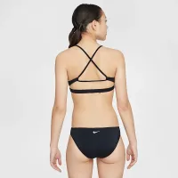 Nike Swim Big дитячі (Girls') Lace-Up Bikini комплект колір чорний