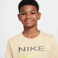 Nike Sportswear Big дитячі футболка колір коричневий