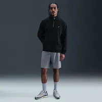 Nike Solo Swoosh чоловічі Fleece Quarter-Zip Top колір чорний