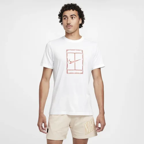 NikeCourt мужские Dri-FIT Tennis футболка цвет белый