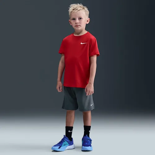 Nike Little детские Dri-FIT Multi Mesh шорты цвет серый