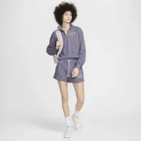 Nike Sportswear Phoenix Fleece женская 1/2-Zip Cropped свитшот цвет серый