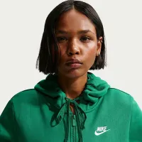 Nike Sportswear Club Fleece жіноча Full-Zip Толстовка з капюшоном колір зелений
