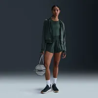 Nike Therma-FIT One женская Full-Zip Толстовка с капюшоном цвет зеленый