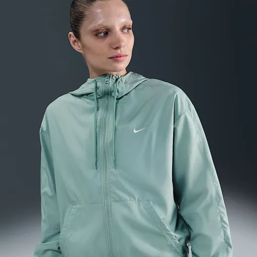 Nike Sportswear Classic Wovens женская Loose UV Hooded Куртка цвет зеленый