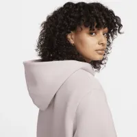 Nike Sportswear Tech Fleece жіноча оверсайз Full-Zip Толстовка з капюшоном Cape колір фіолетовий