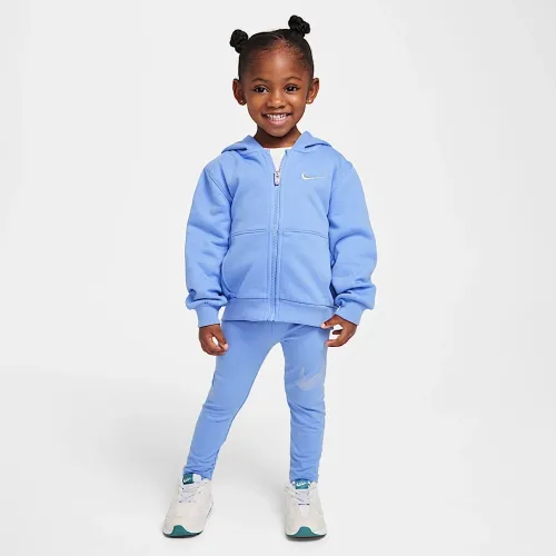 Nike Shine Toddler Full-Zip Толстовка с капюшоном and лосины набор синий