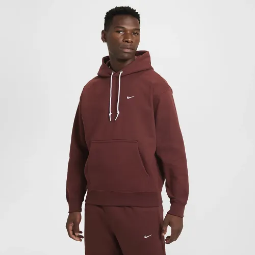 Nike Solo Swoosh чоловічі Fleece Pullover Толстовка з капюшоном колір коричневий