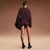 NikeSKIMS Airy жіноча оверсайз V-Neck Long-Sleeve Top колір червоний