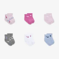 Nike Swooshfetti Baby (3-6M) Ankle Socks (6 Pairs)