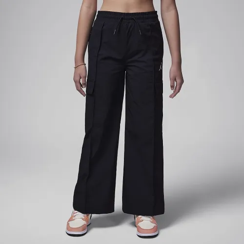 Nike Jordan Big дитячі Double Cargo Woven Pants колір чорний