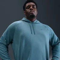 Nike Primary Fleece чоловічі Dri-FIT UV Pullover Performance Толстовка з капюшоном блакитний